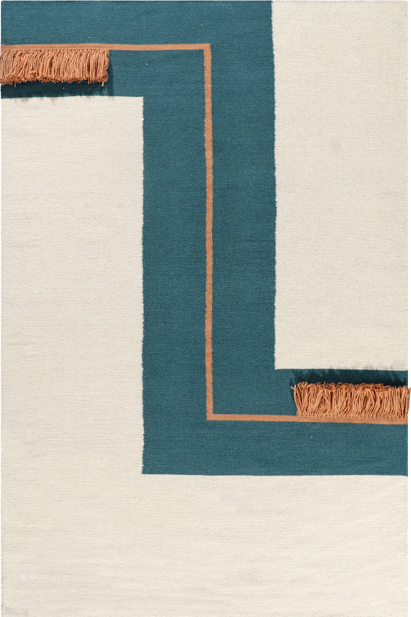 Dhurrie Beige Wool flatweave