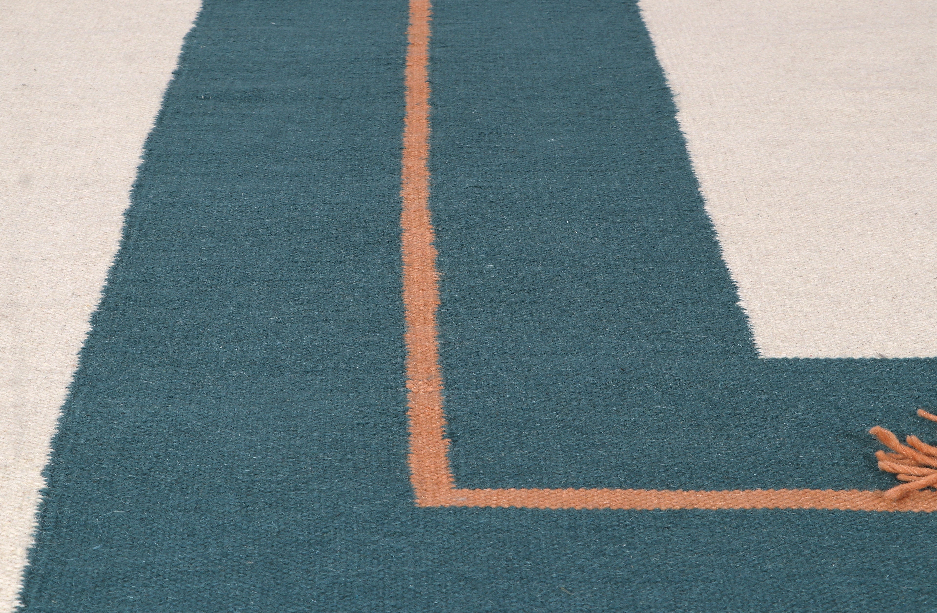 Dhurrie Beige Wool flatweave