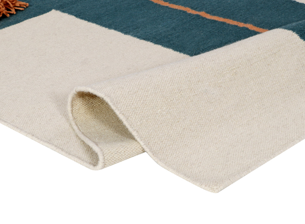 Dhurrie Beige Wool flatweave
