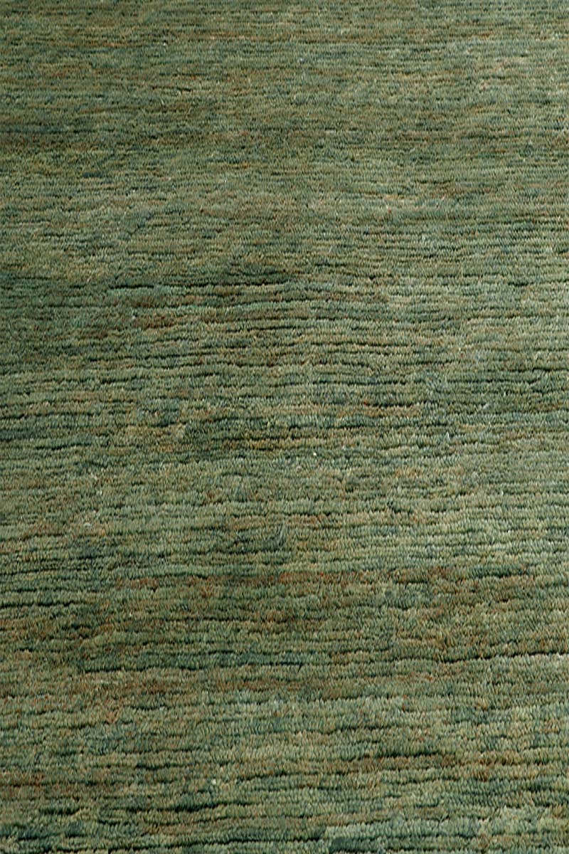 Nepal Knotted Green and Brown Area Rug