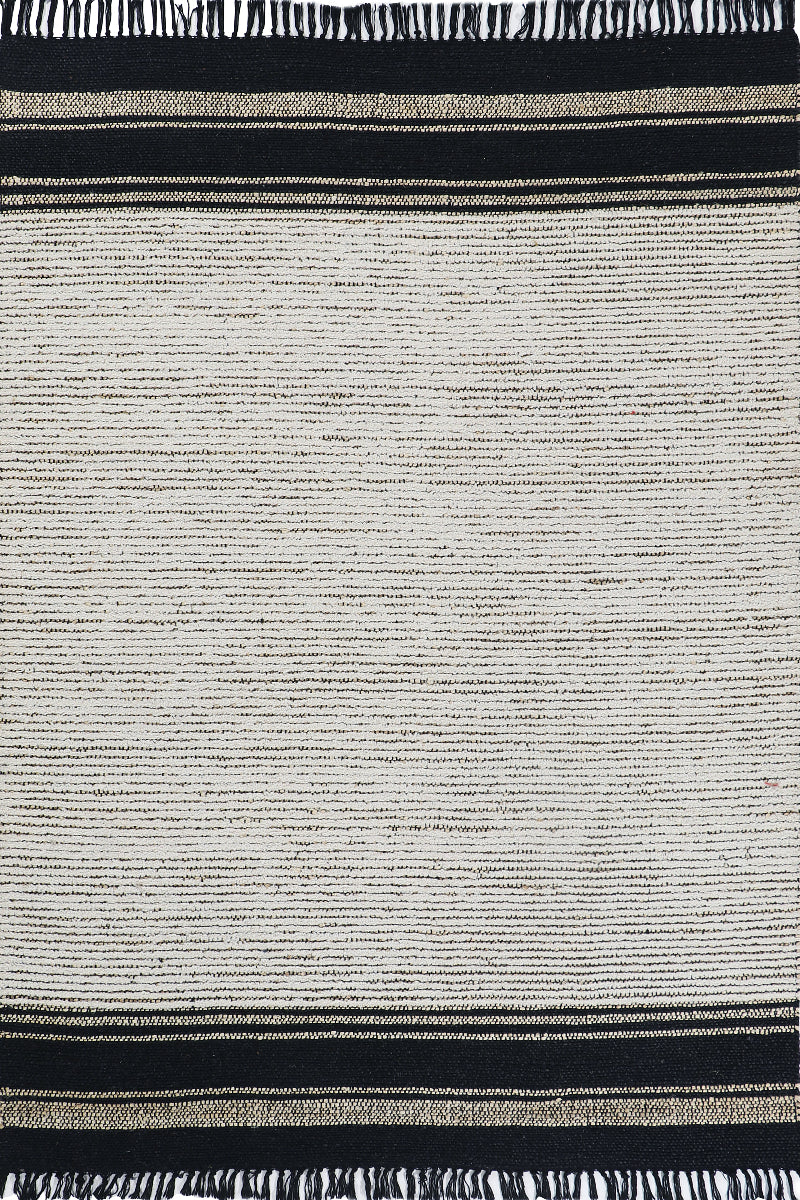Dhurrie off White Jute flatweave Rug