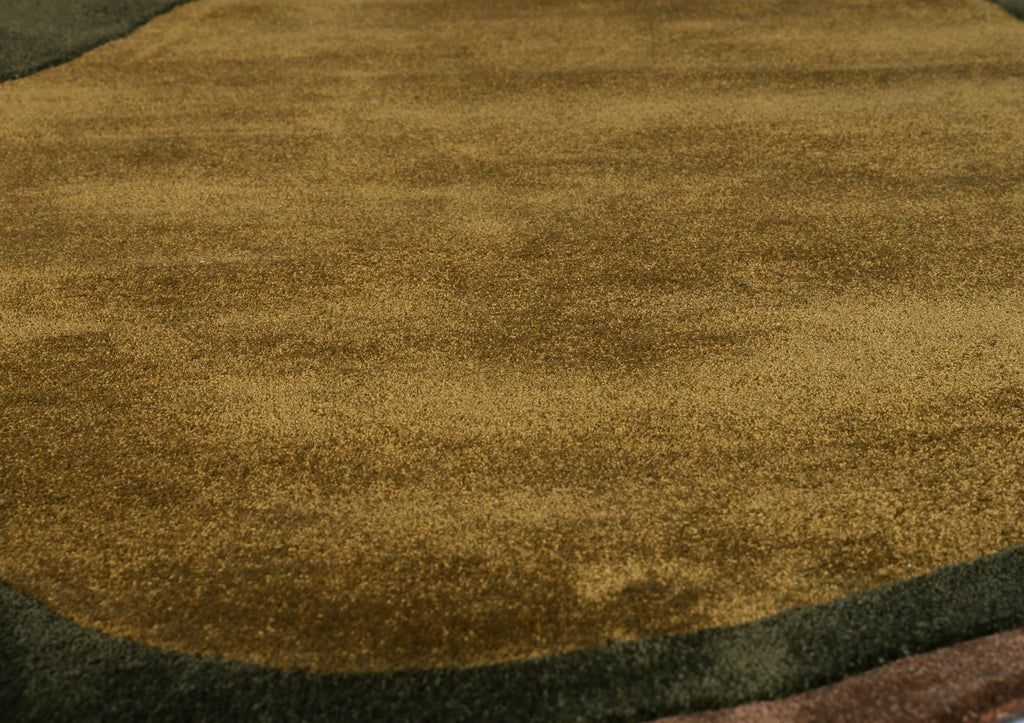 Handtufted Wool PET Brown Rug