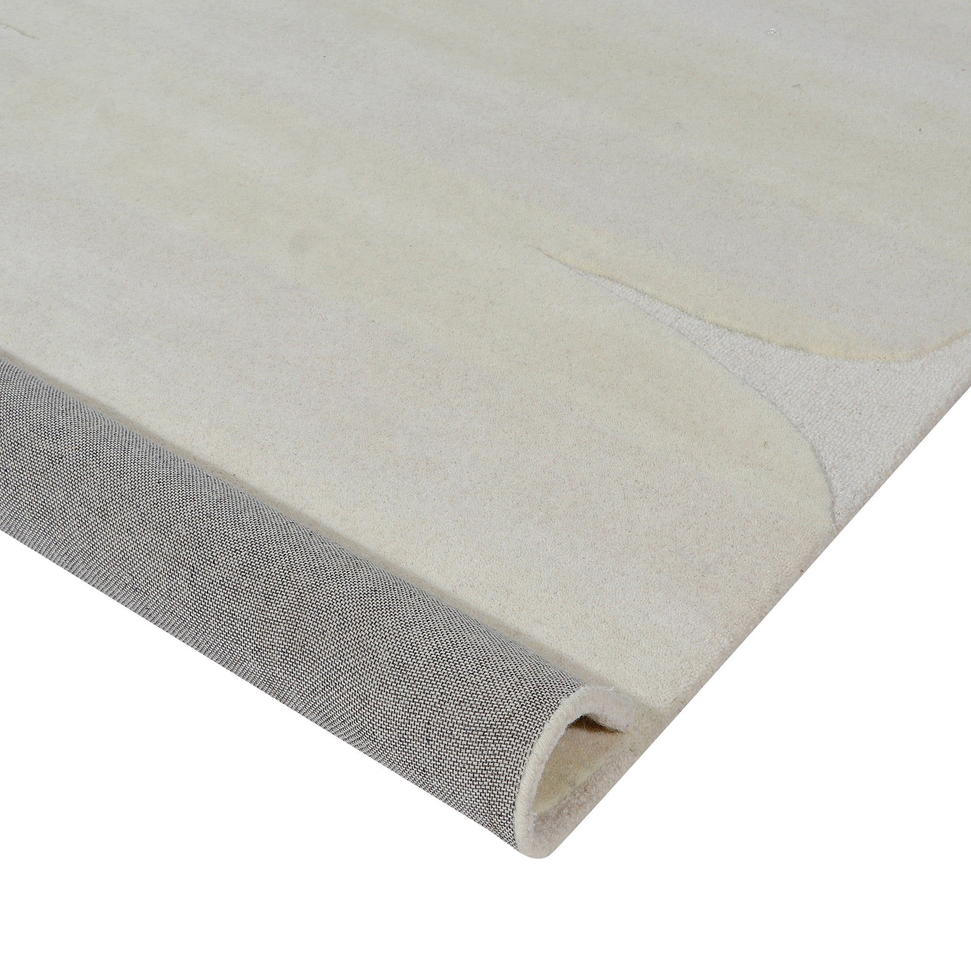 Hand Tufted Indian Wool Off White Area Rug