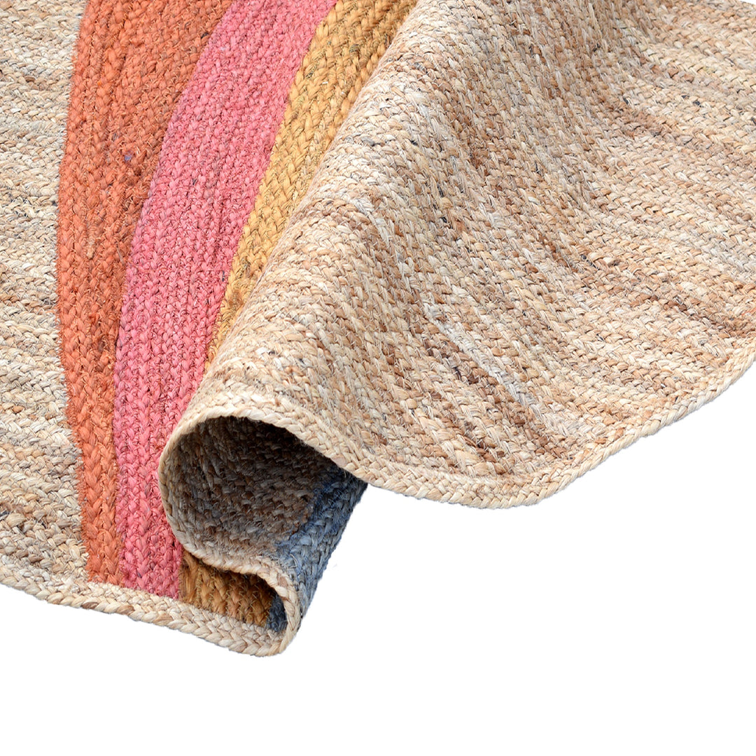 Braided Natural 100% Jute Rug