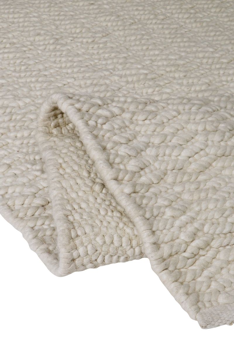 Handgewebtes Flachgewebe aus 100 % Wolle 11