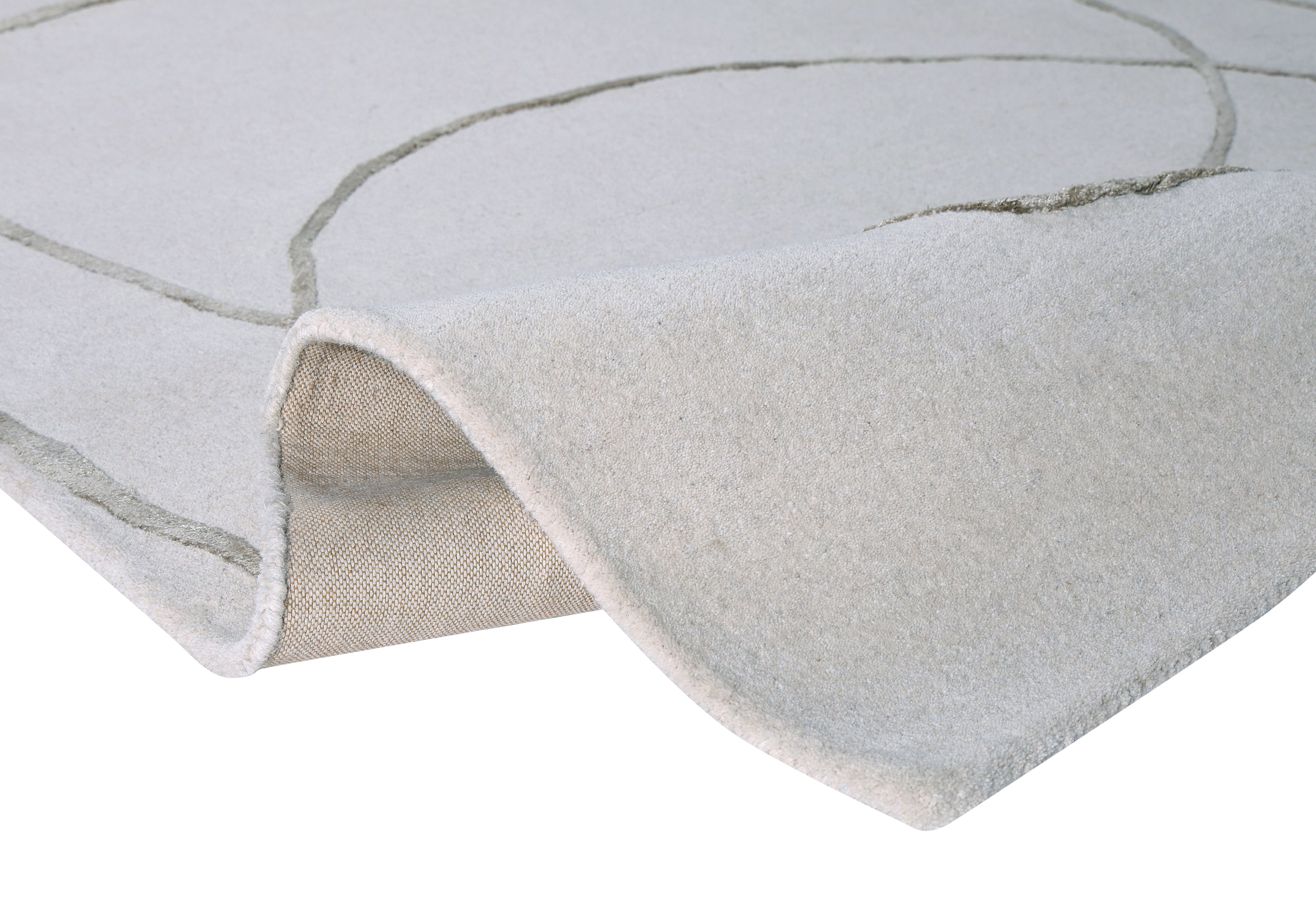 Handtufted Wool White Rug