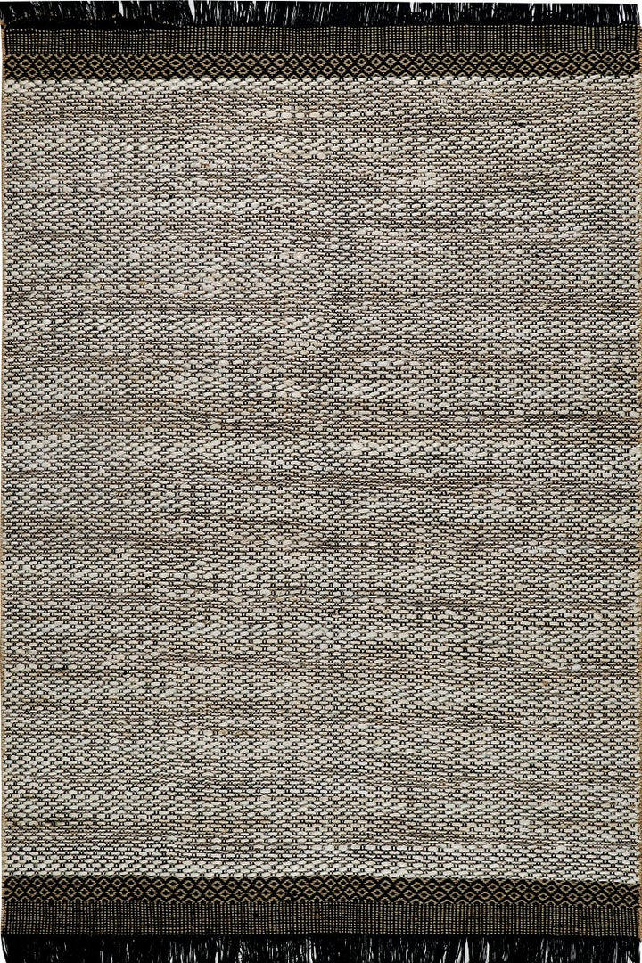 Pitloom Jute and Cotton  Grey Flatweave Outdoor Area Rug