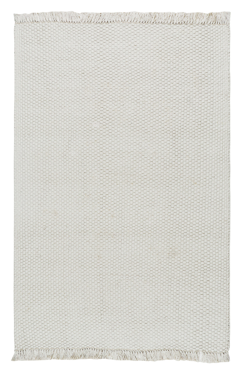 Pitloom PET White Flatweave Outdoor Area Rug