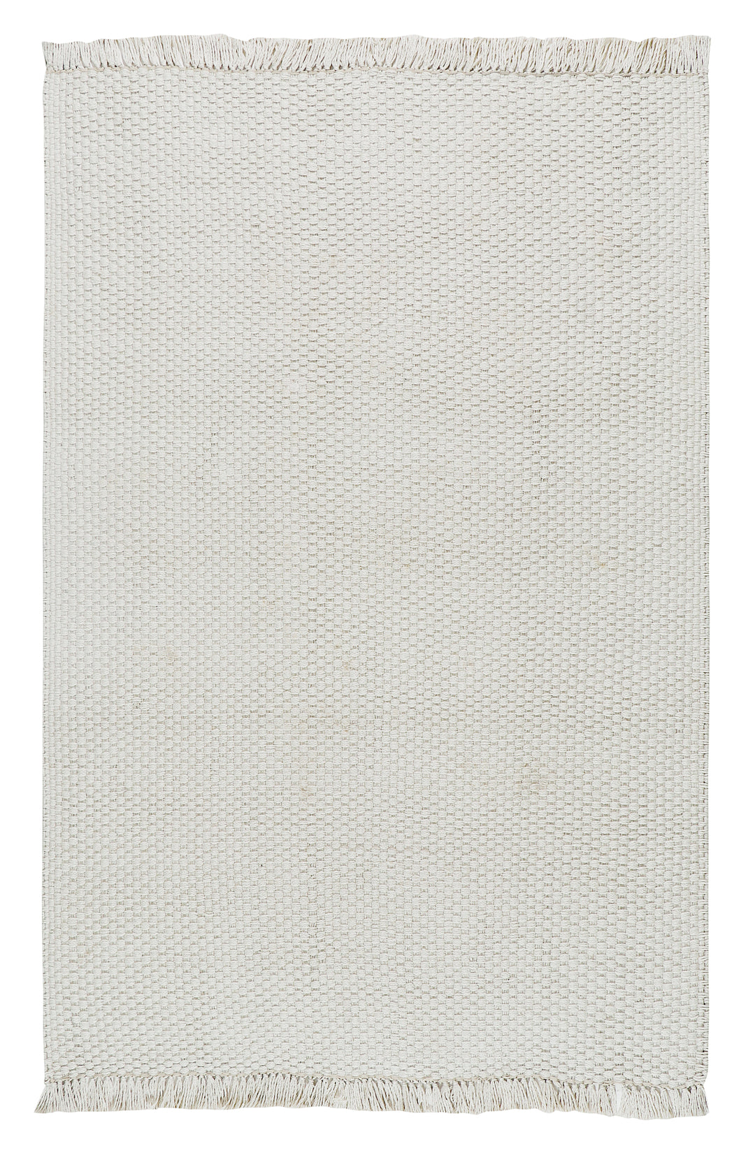 Carpe Natura Pitloom PET White Flatweave Outdoor Area Rug