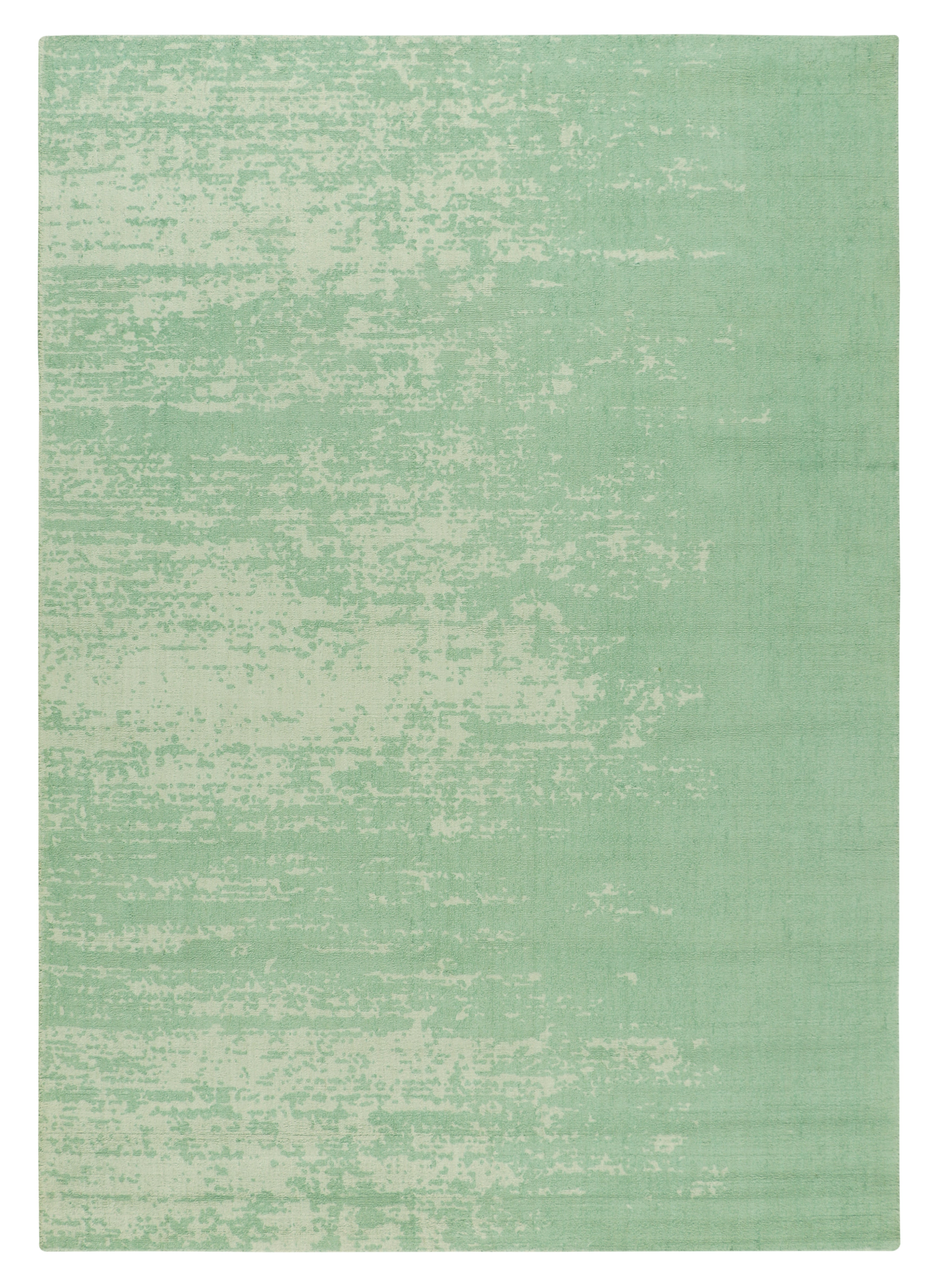 Handloom Cotton Sea Green Area Rug