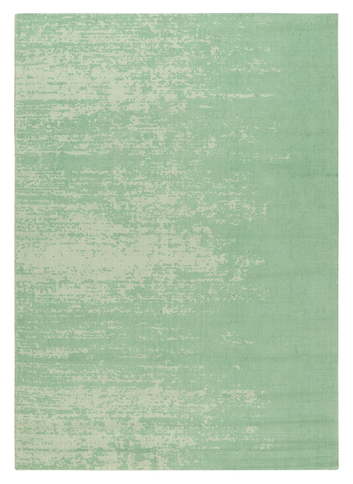 Handloom Wool Comfortable Sea Green Carpet