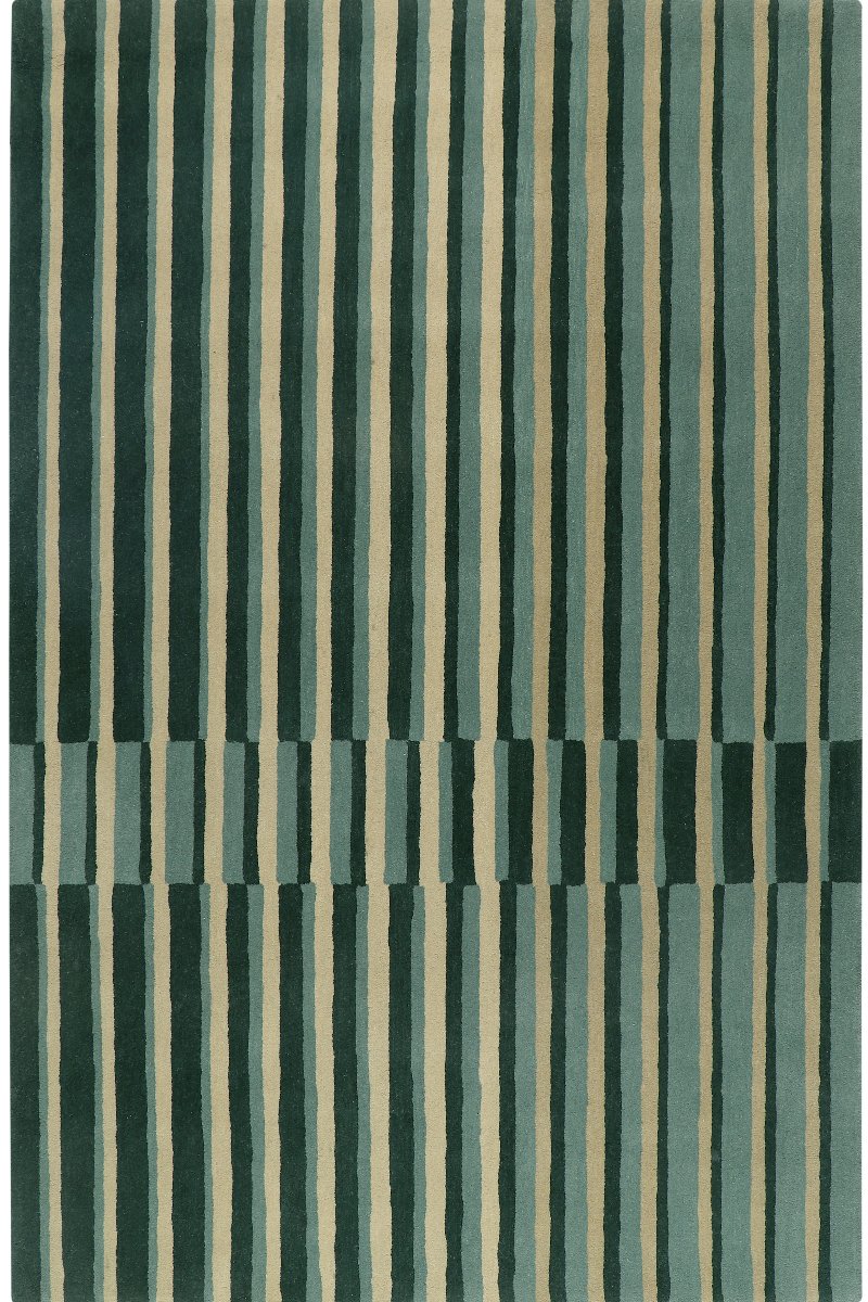 Hand Tufted Wool Green Wool Rug