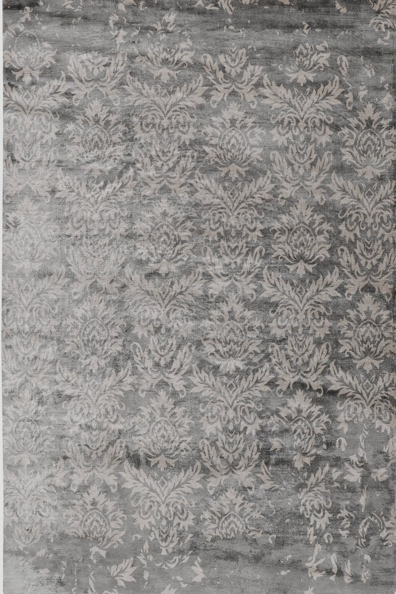 Handloom Viscose Brown Area Rug