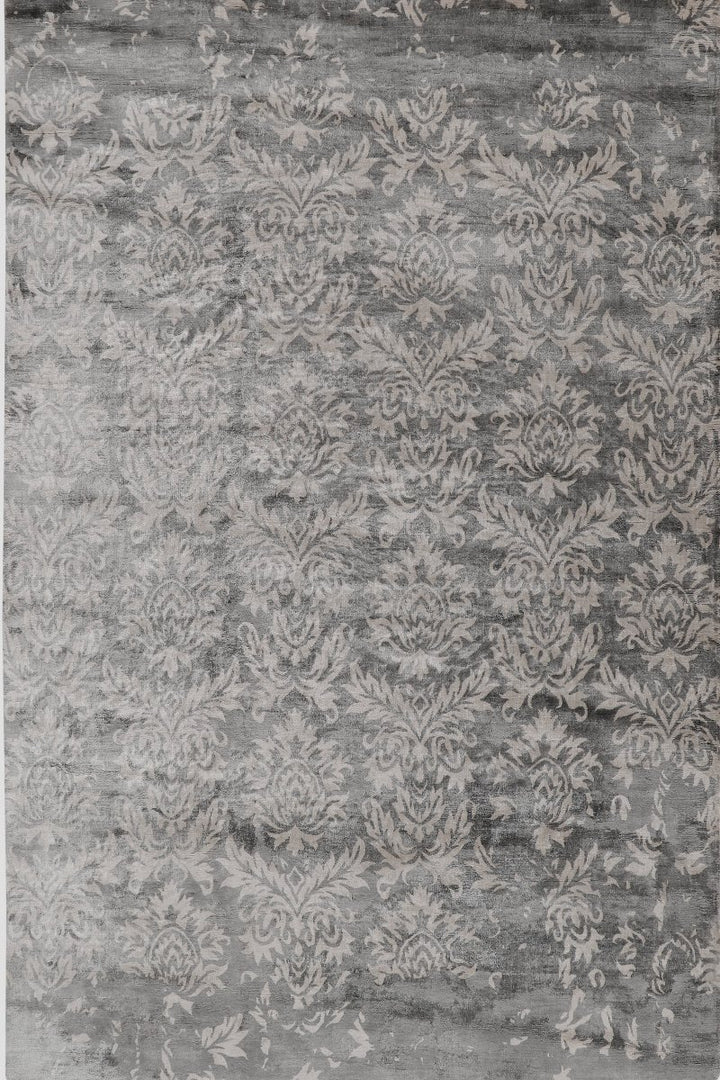 Handloom Viscose Brown Area Rug
