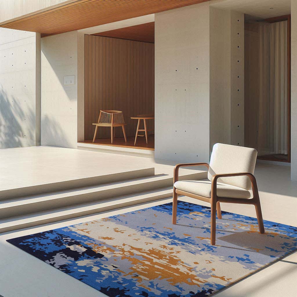 Hand Tufted Wool and Viscose Area Rug