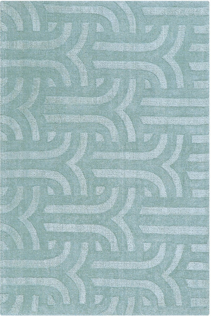 Handloom  Wool and Viscose Area Rug
