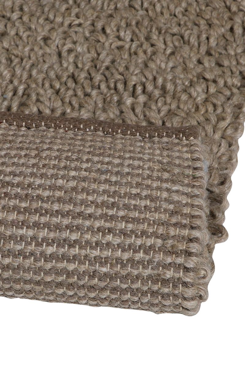 Pitloom Wool Brown Flatweave Rug