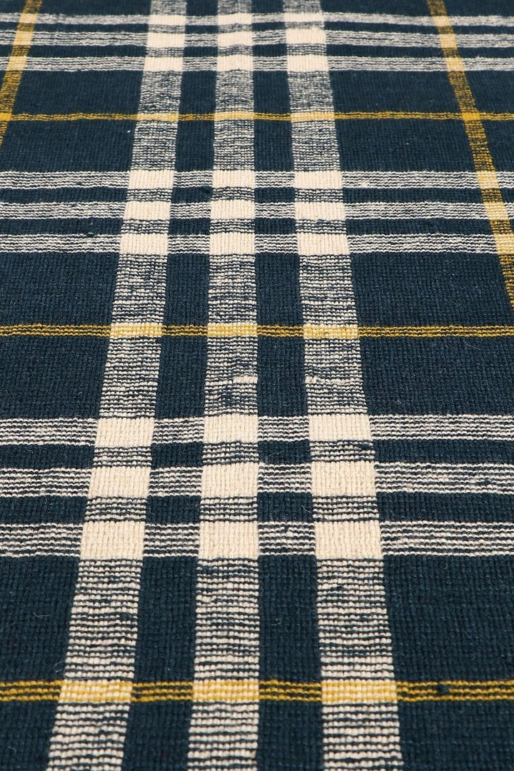 Carpe Natura  Pitloom PET Flatweave Navy Blue Area Rug