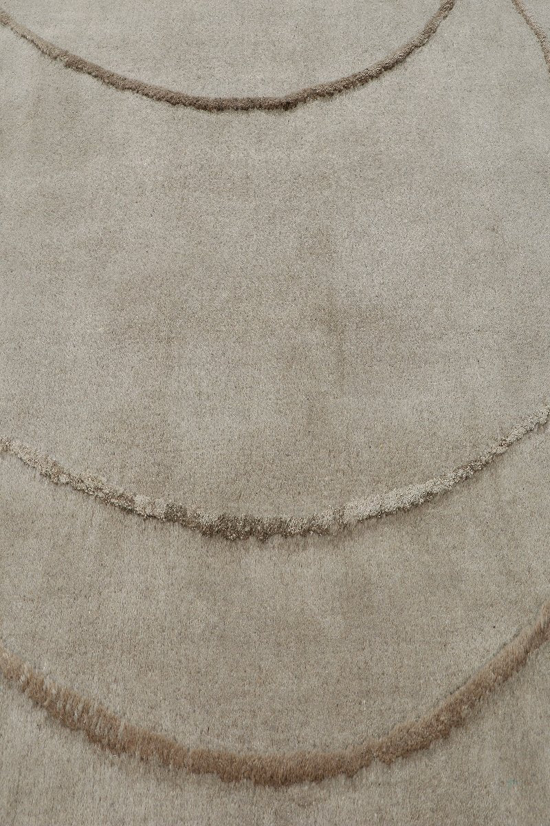 Handloom Wool With Over Tufted Design In Viscose Area Rug