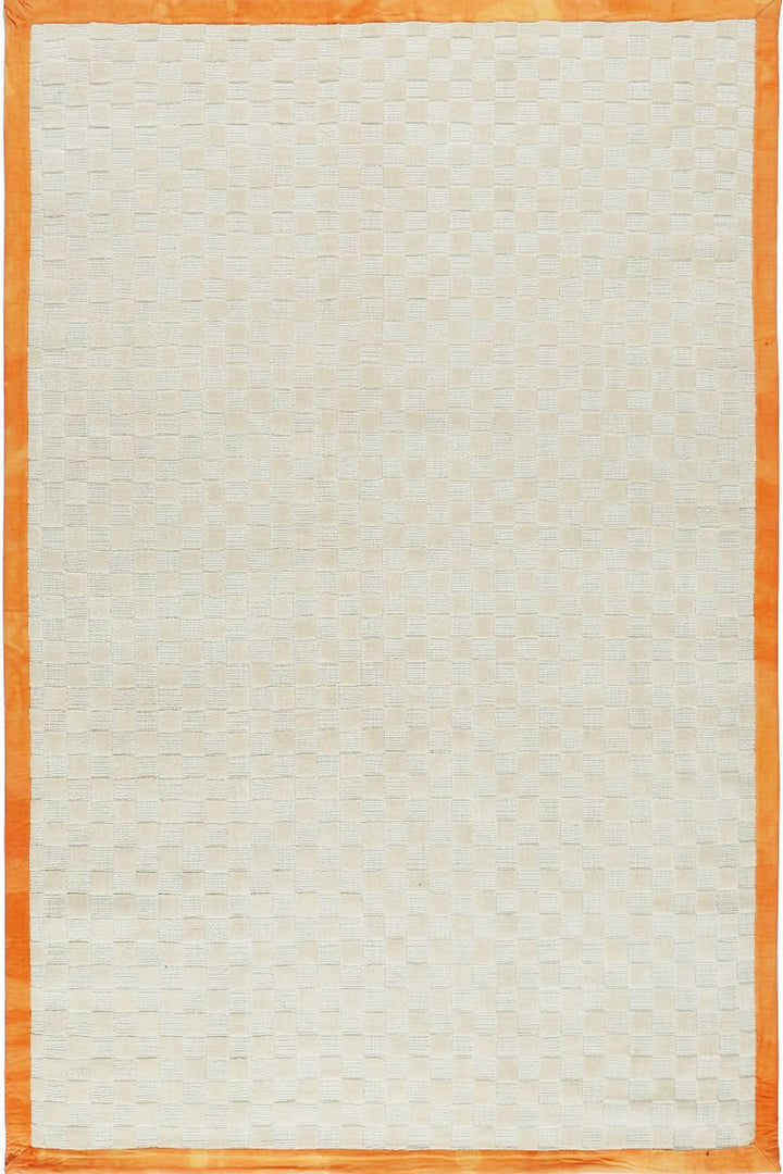 Handloom Wool With Canvas Border Area Rug