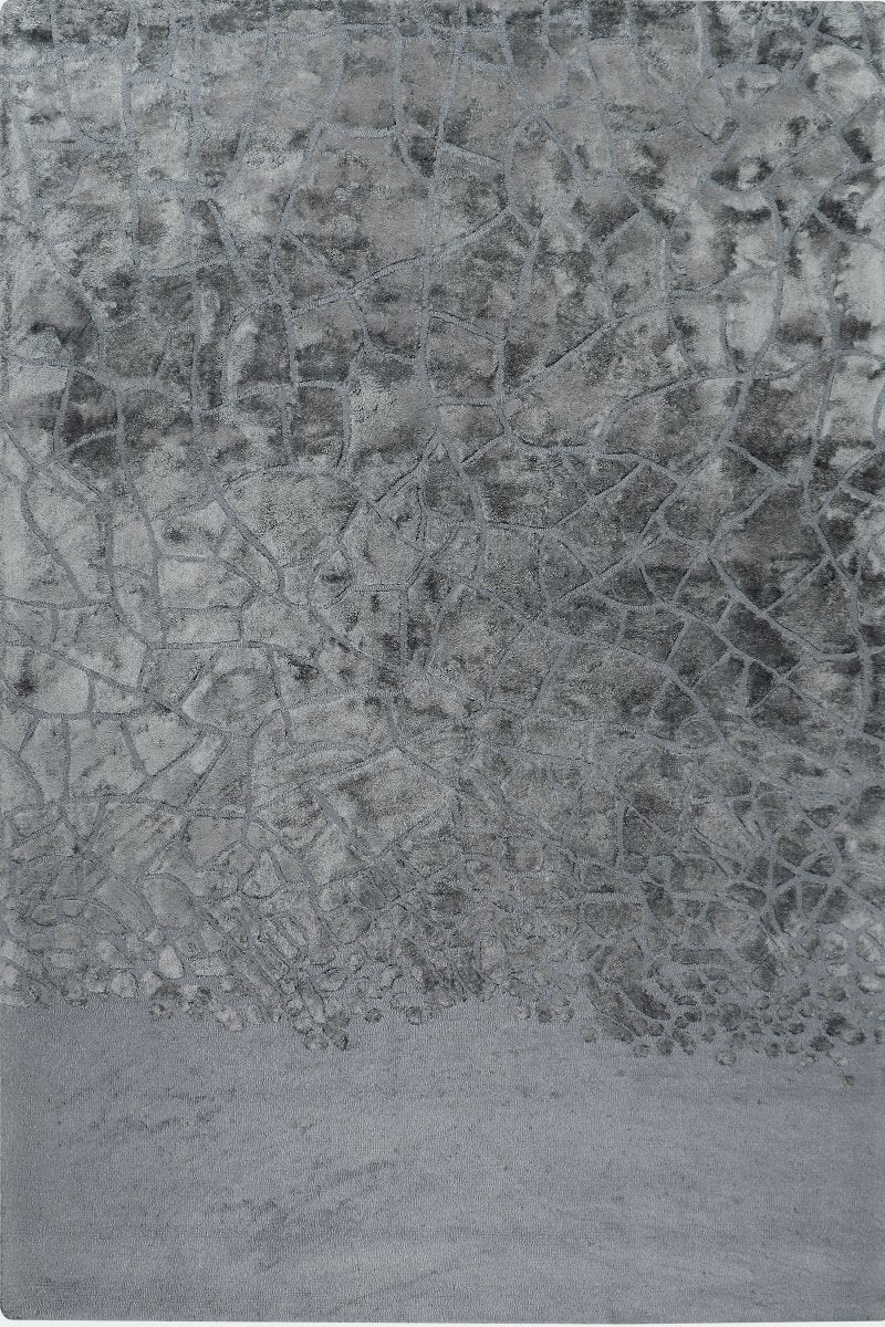 Hand Tufted Wool and Viscose Grey Area Rug (170x240)