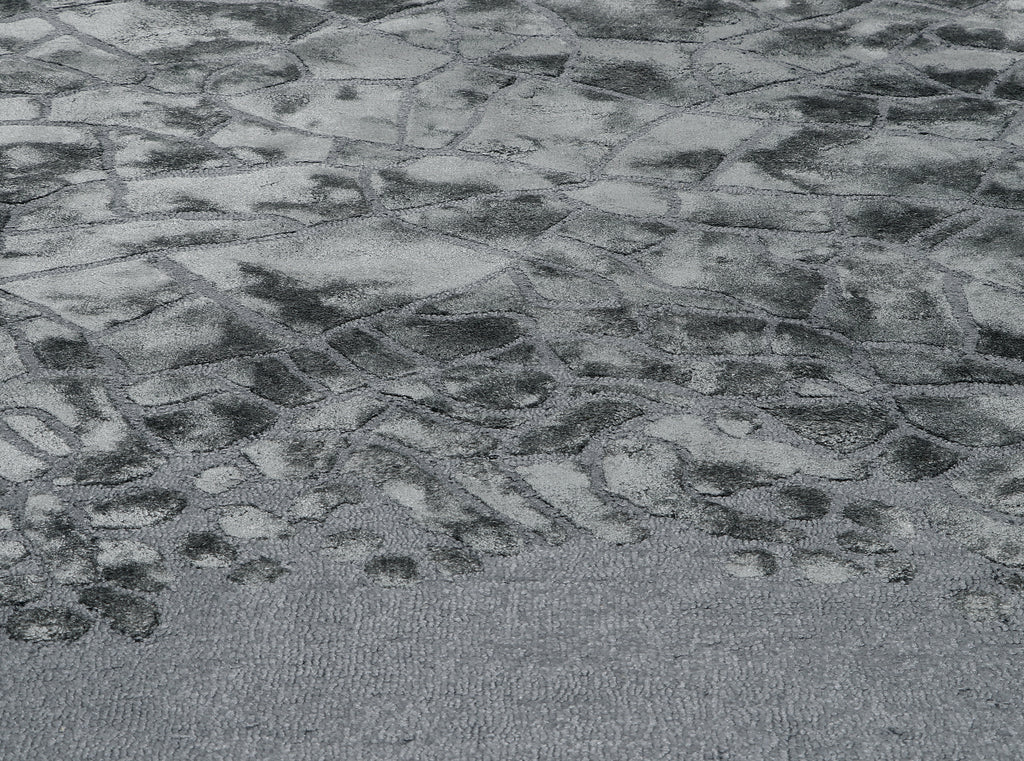 Hand Tufted Wool and Viscose Grey Area Rug (170x240)