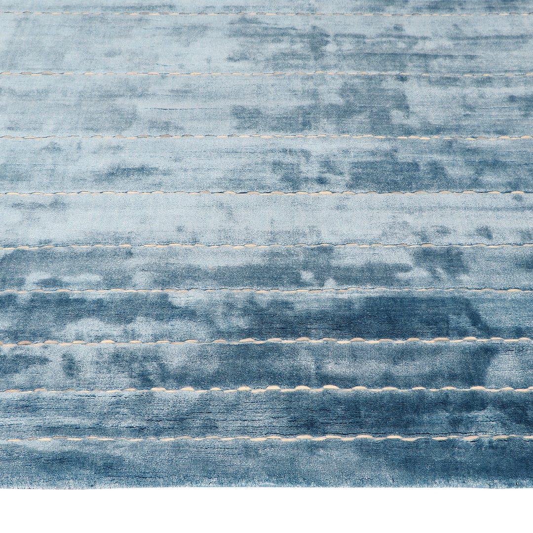 Handloom Wool with felt stripes Area Rug
