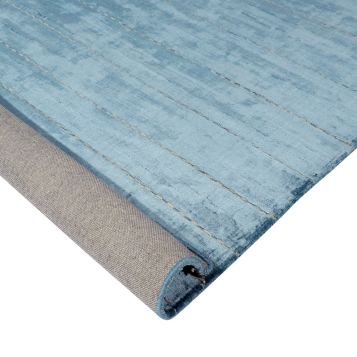 Handloom Wool with felt stripes Area Rug
