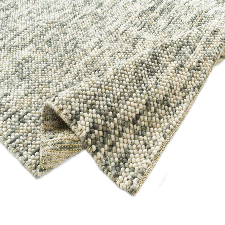 Pitloom Green Bubble Pattern 100% wool Rug