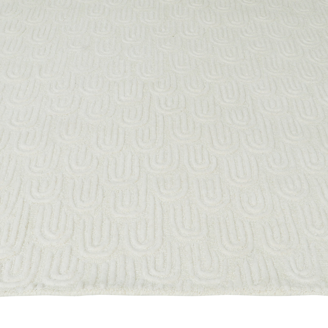 Hand Tufted New Zealand Blend Wool Off White Area Rug