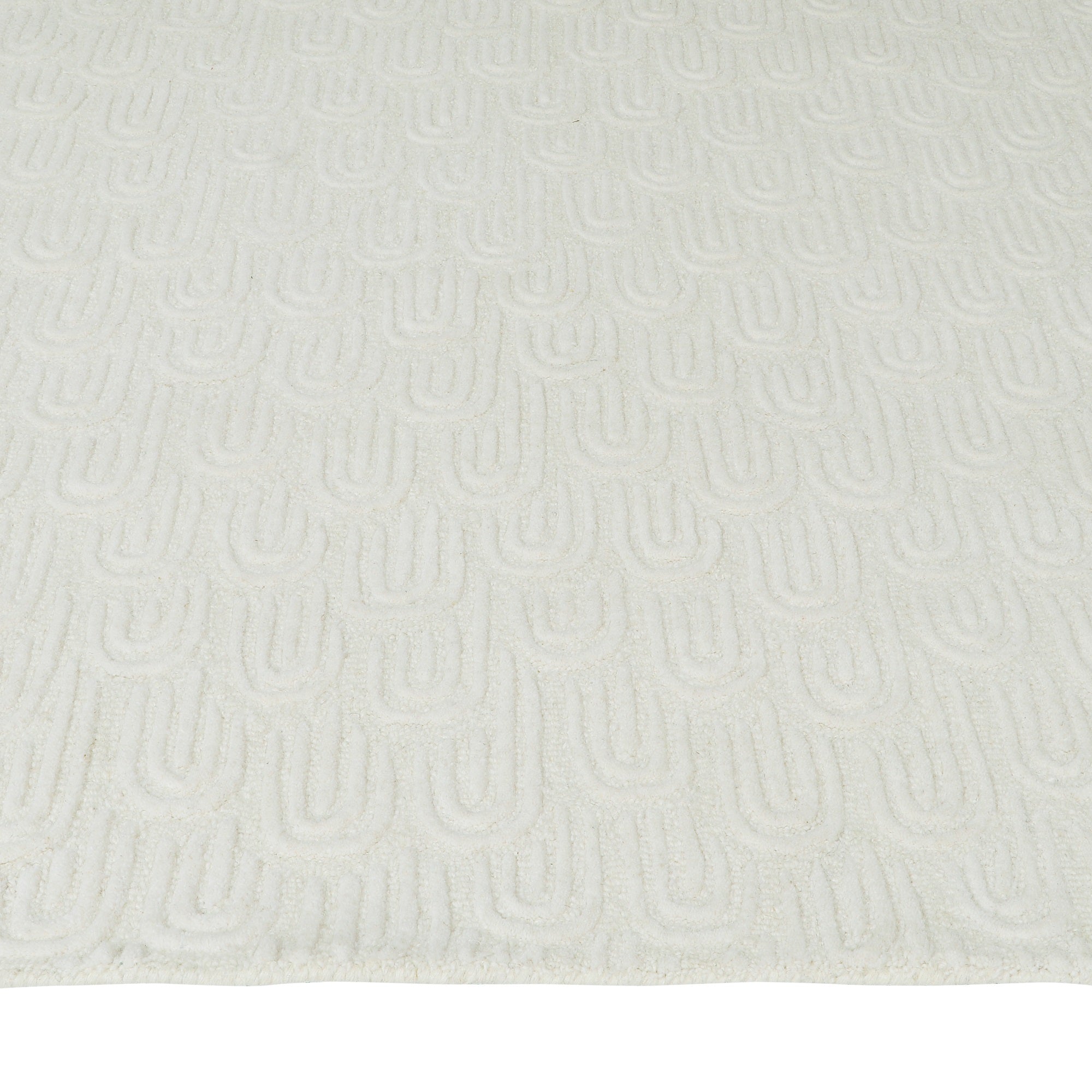 Hand Tufted New Zealand Blend Wool Off White Area Rug