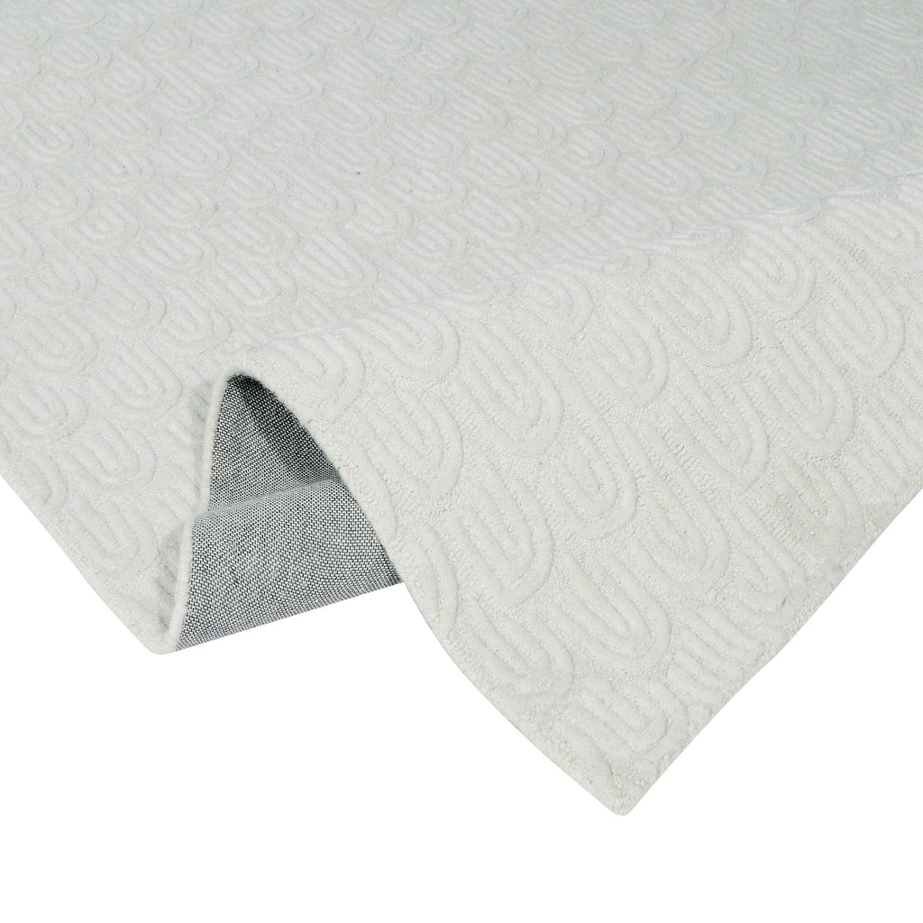 Hand Tufted New Zealand Blend Wool Off White Area Rug