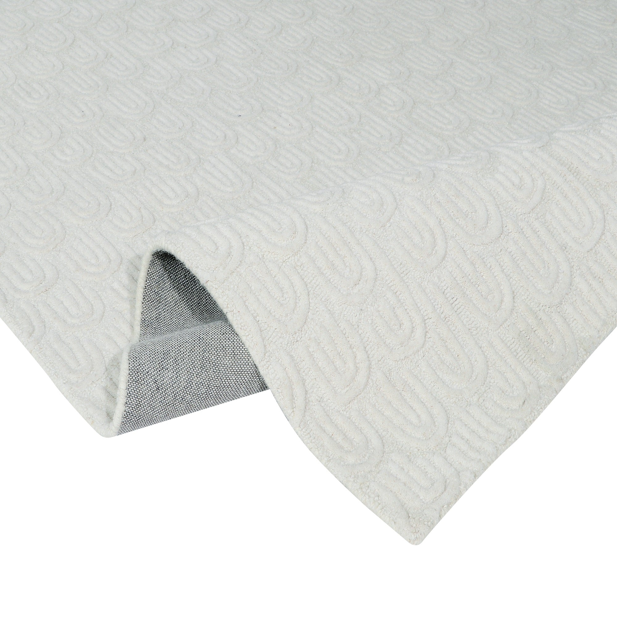 Hand Tufted New Zealand Blend Wool Off White Area Rug