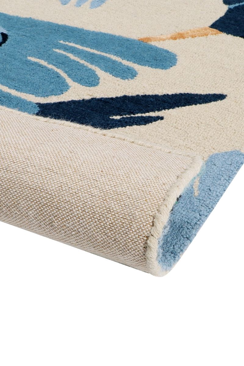 Hand Tufted Wool and Viscose Bird Area Rug