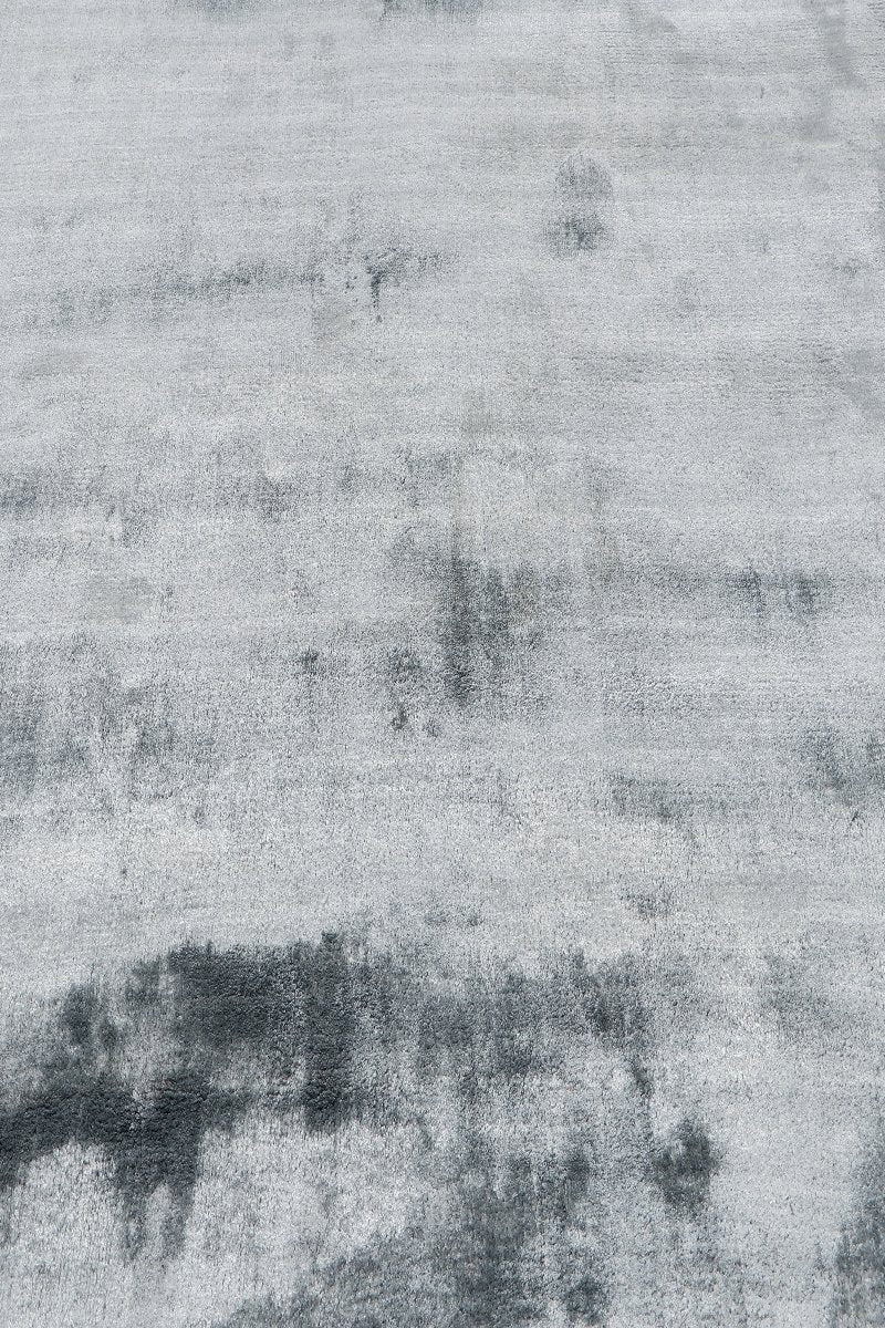 Handloom Viscose Grey Area Rug