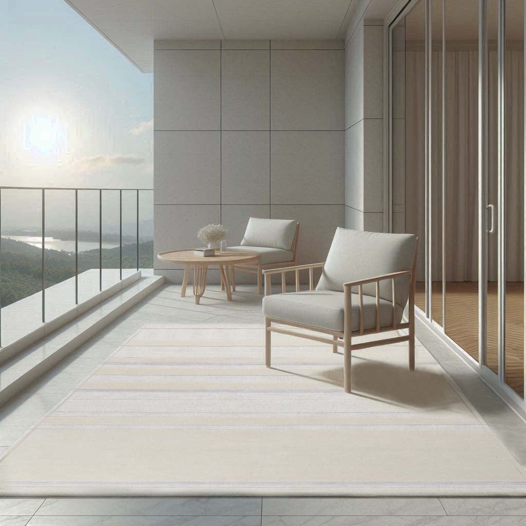 Hand Tufted Wool, Felt and Viscose Area Rug