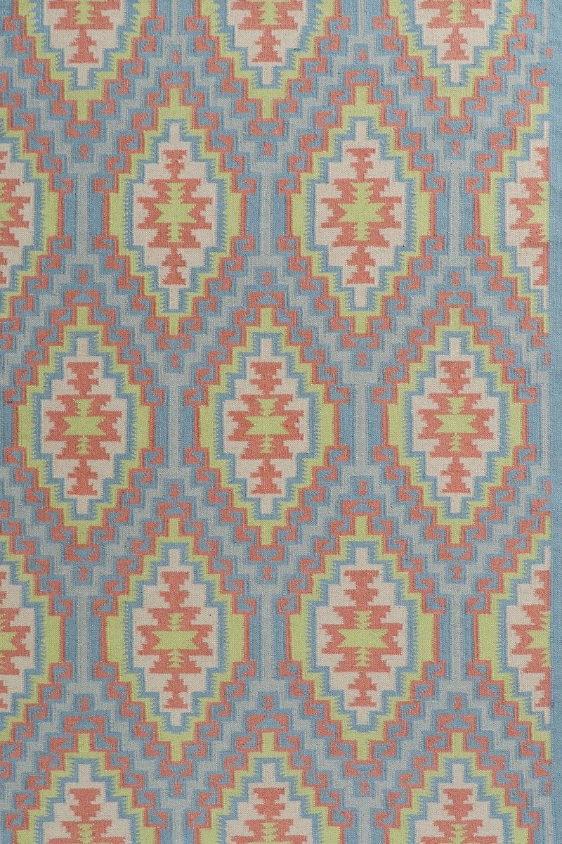 Panja Durry Handmade Wool Multicolor Flatweave Area Rug