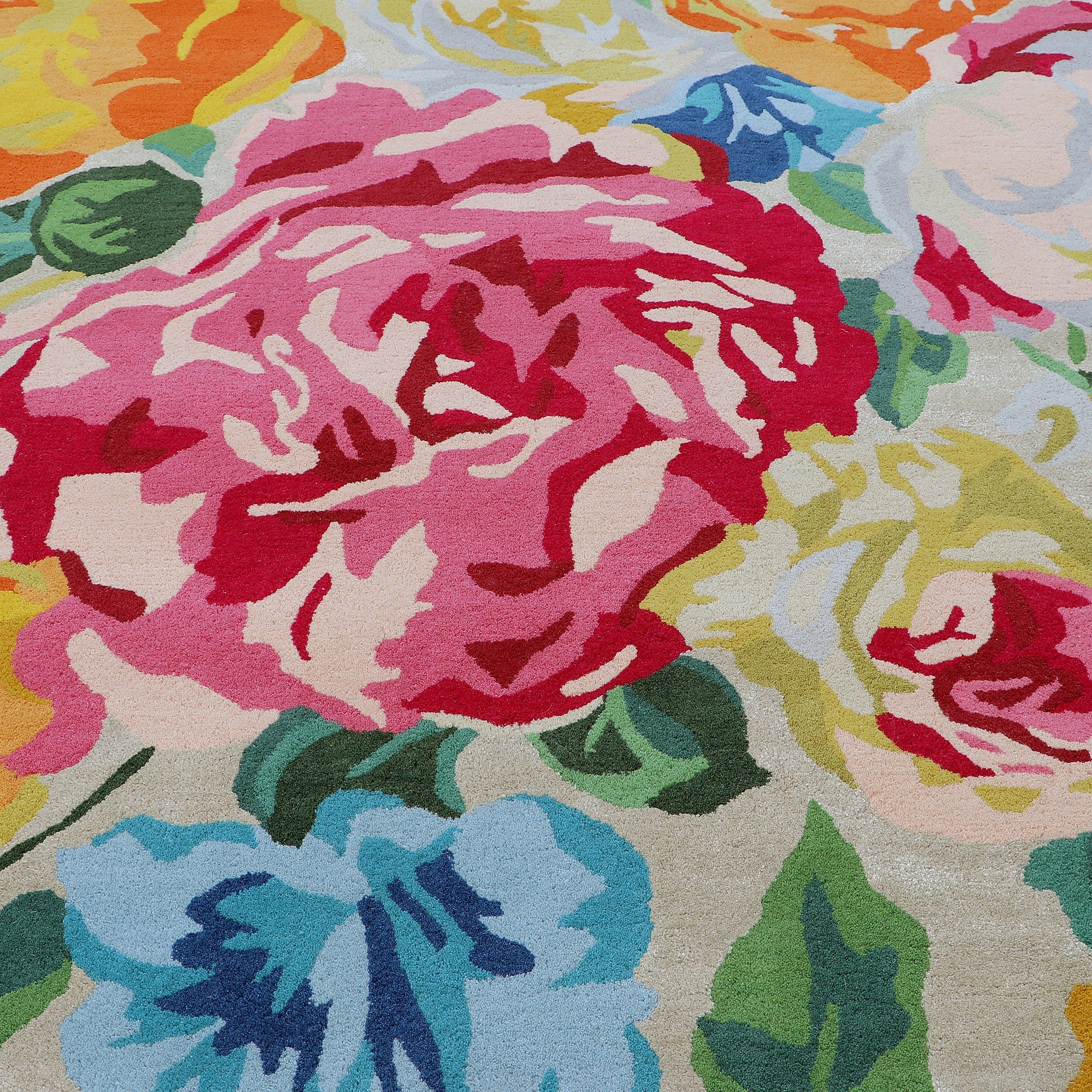 Hand Tufted Wool Multicolor Area Rug