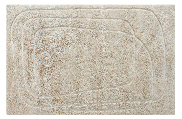 Tuft with needle Natural Shaggy Wool