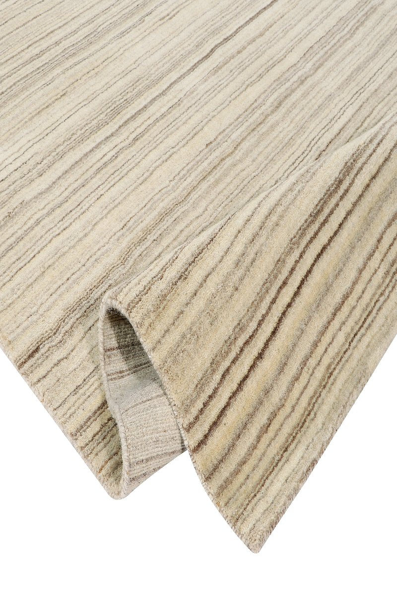 Handloom Undyed Natural Wool Beige Area Rug