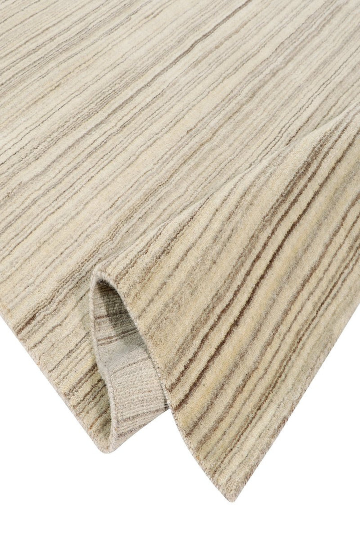 Handloom Undyed Natural Wool Beige Area Rug