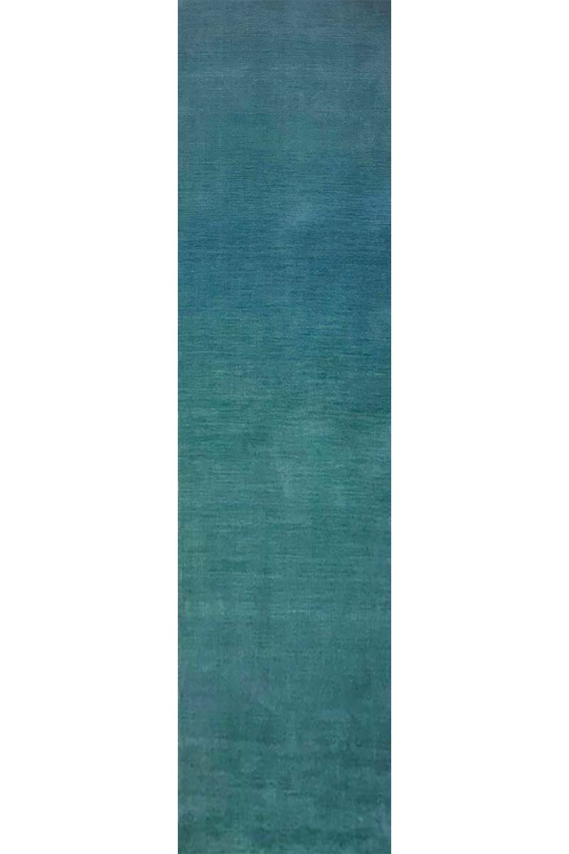 Handloom Wool Green Bedside Runner