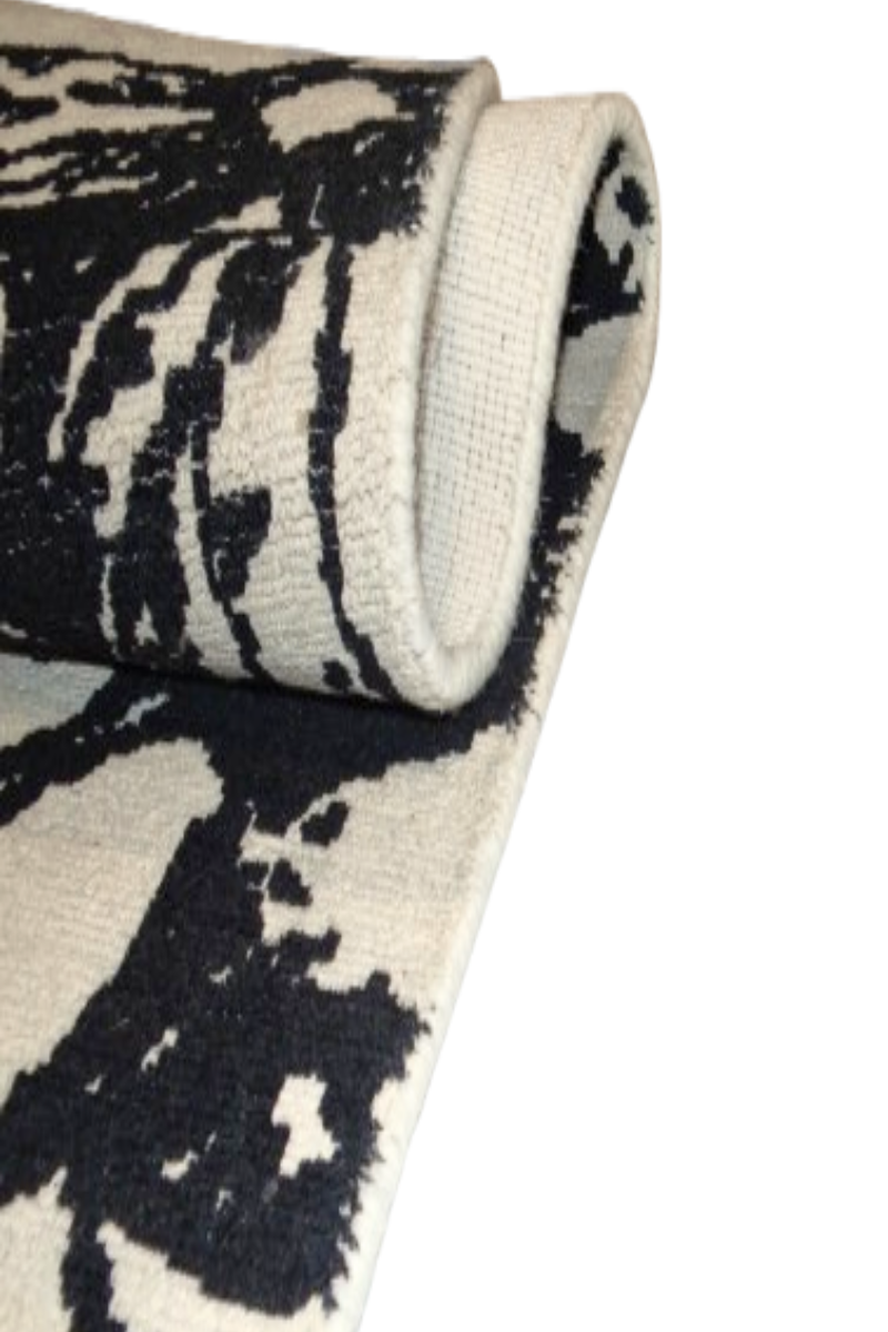 Handloom Cotton Beige Area Rug