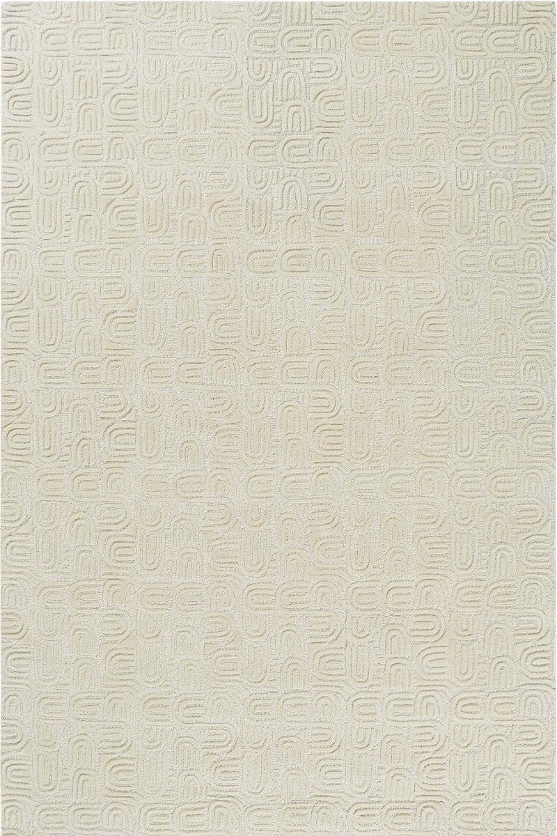 Hand Tufted Indian Wool Off White Area Rug