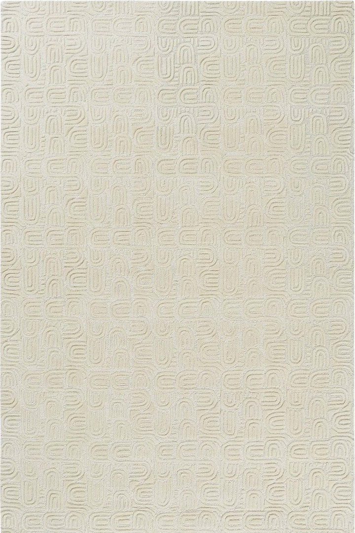 Hand Tufted Indian Wool Off White Area Rug