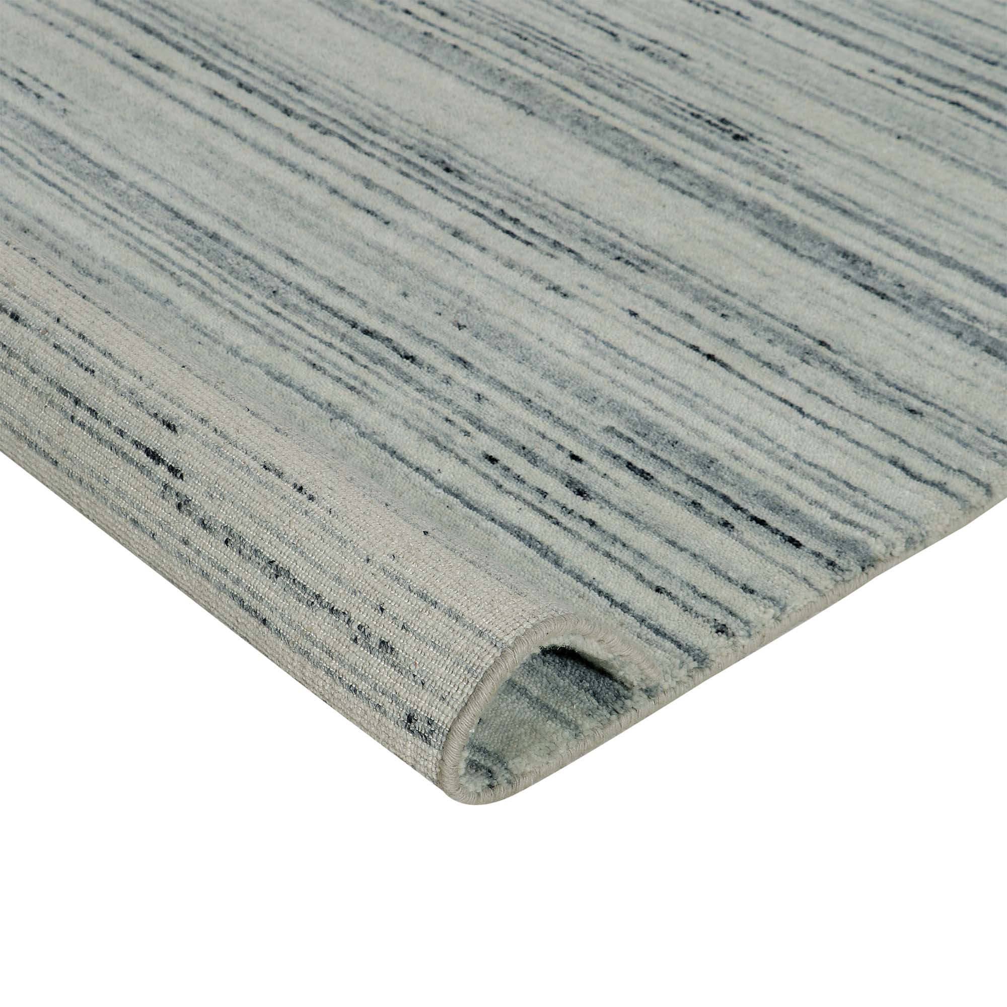 Handloom Natural Wool Grey Rug