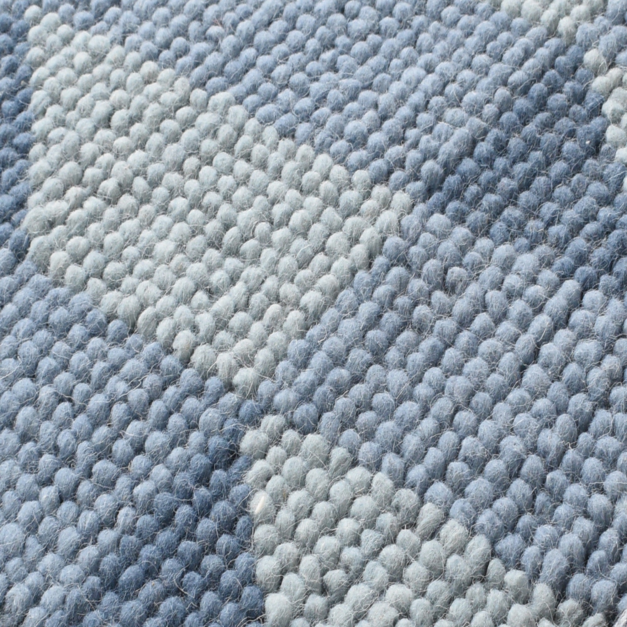 Pitloom Blue Wool Flatweave Rug