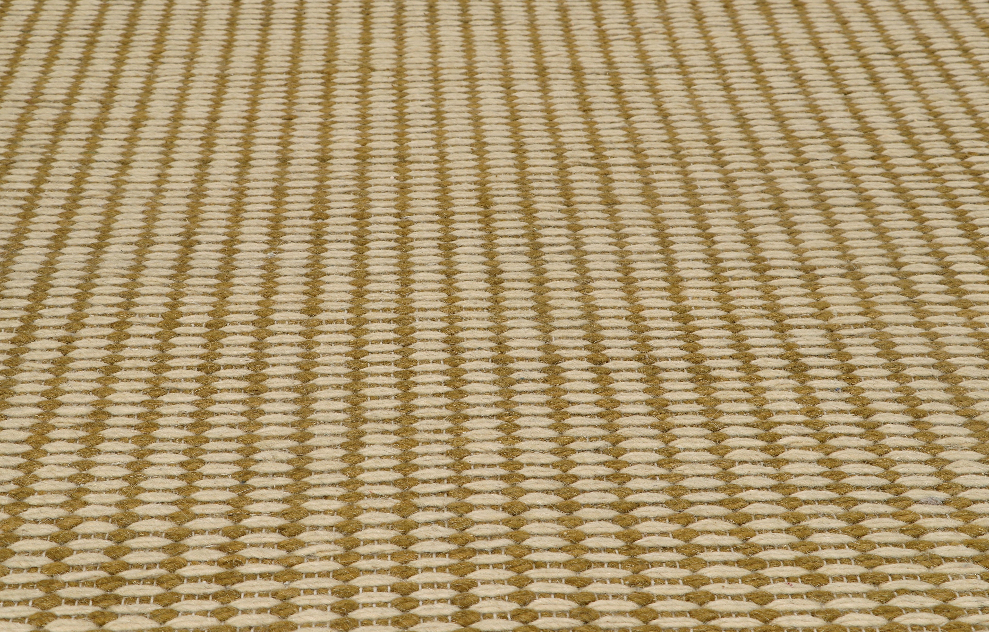 Pitloom Wool Yellow and Beige Rug