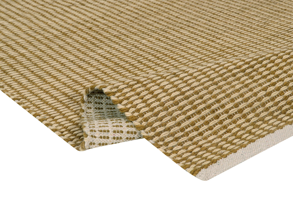 Pitloom Wool Yellow and Beige Rug