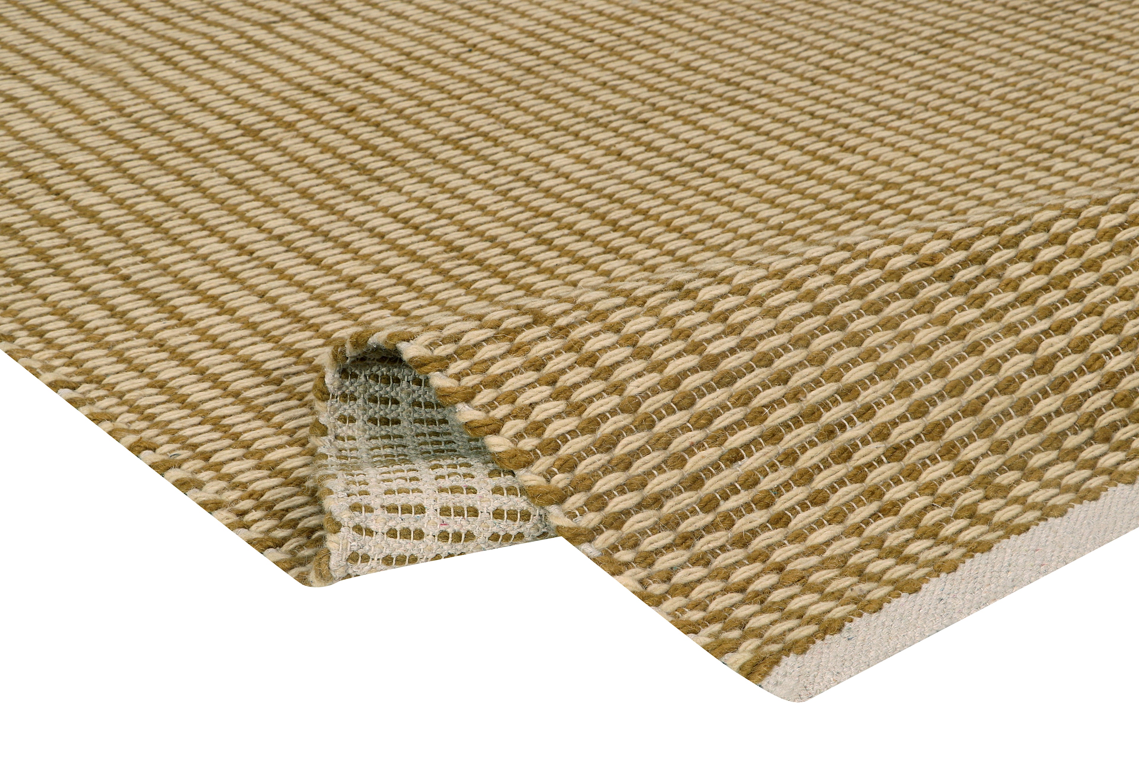 Pitloom Wool Yellow and Beige Rug